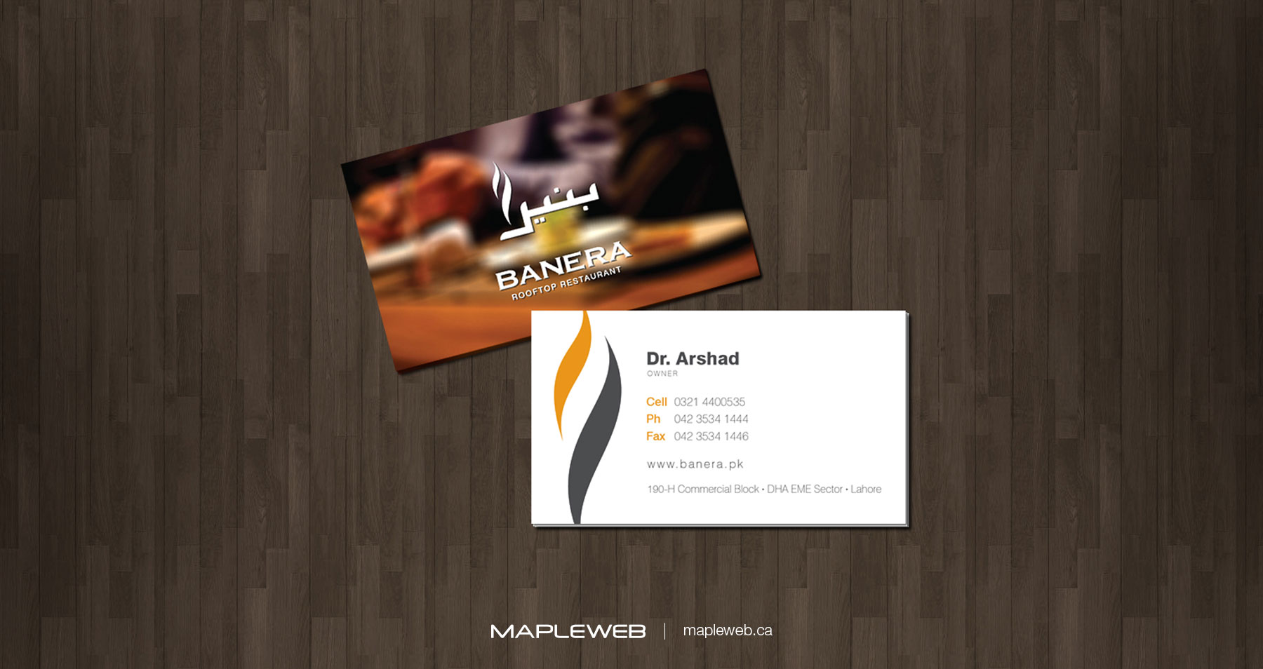 Banera RoofTop Business Card Brand design by Mapleweb